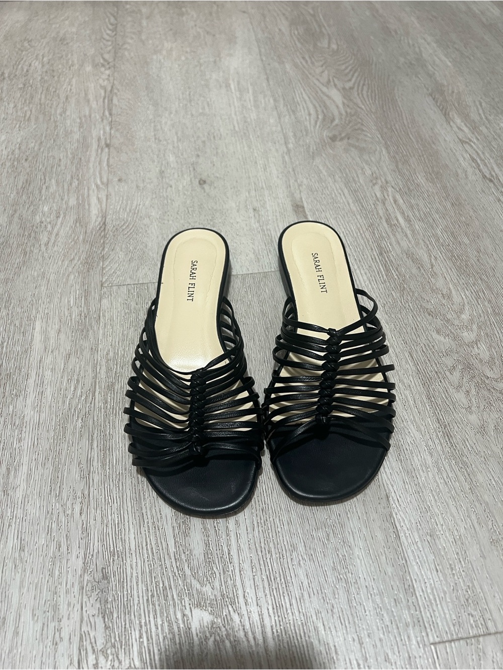 Sarah Flint Black Cypress Sandals 35
